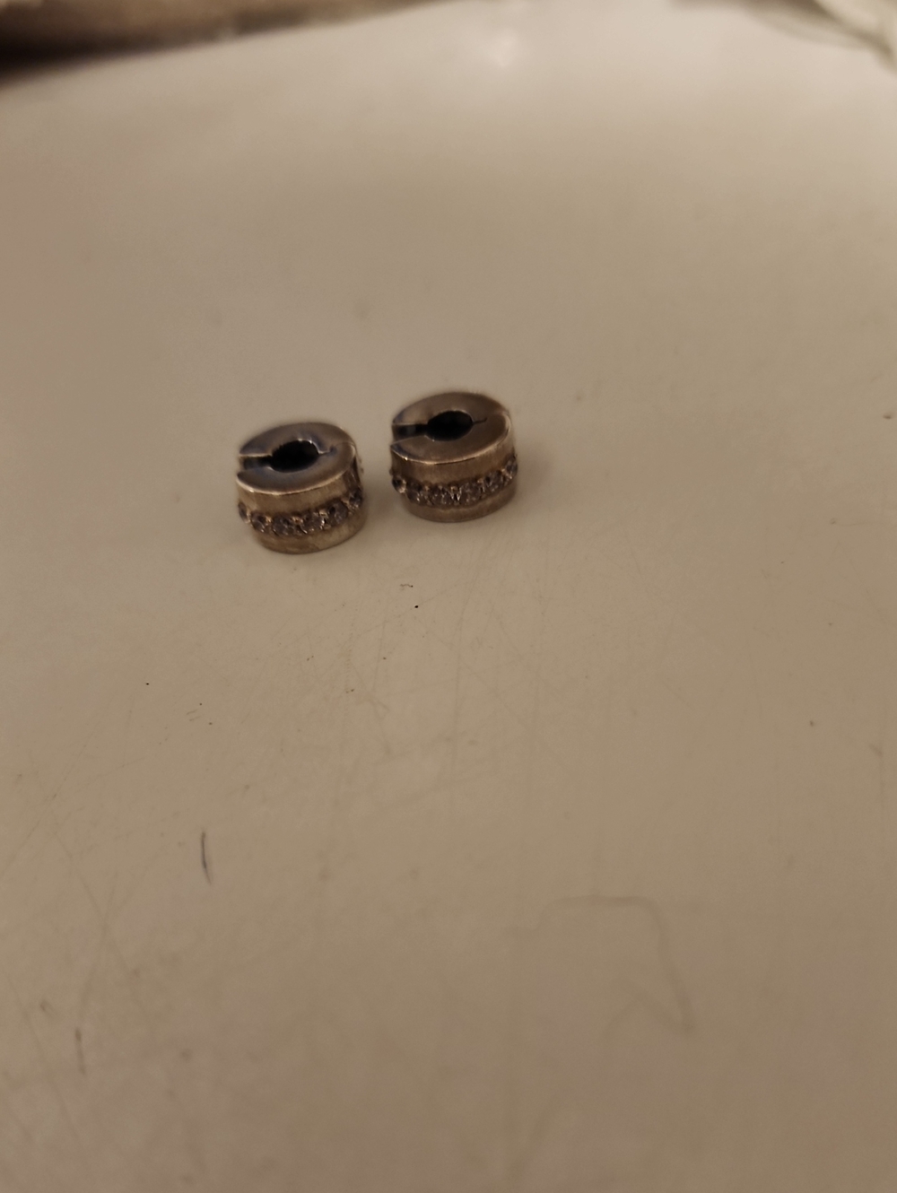 Pandora Silver Spacer Beads (2)